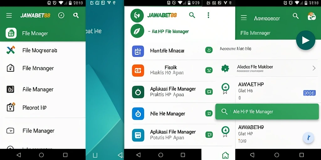 Antarmuka JAWABET88 yang intuitif untuk pengelolaan file.