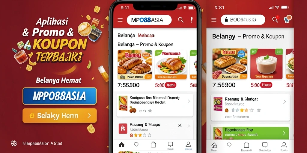 Tampilan antarmuka aplikasi MPO88ASIA dengan berbagai promo menarik.