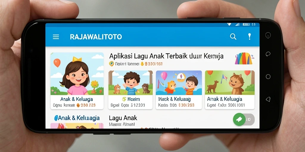 Tampilan antarmuka aplikasi RAJAWALITOTO yang menarik untuk anak-anak.
