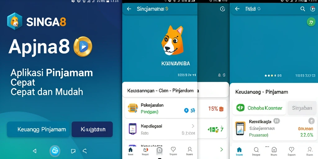 Antarmuka SINGA8 yang mudah digunakan untuk pengajuan pinjaman.