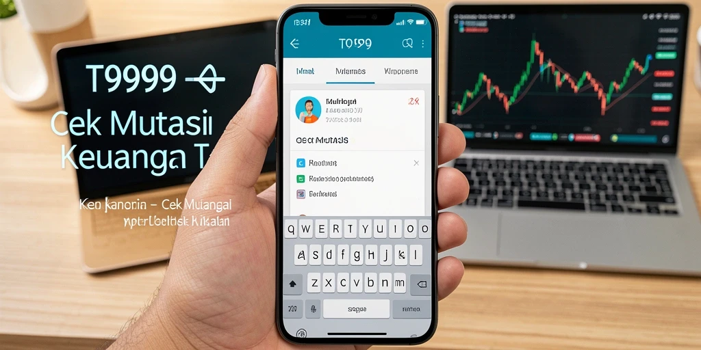 Antarmuka T9999 menampilkan mutasi keuangan dengan jelas dan informatif.